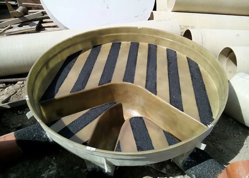 GRP In situ Benching Lamination